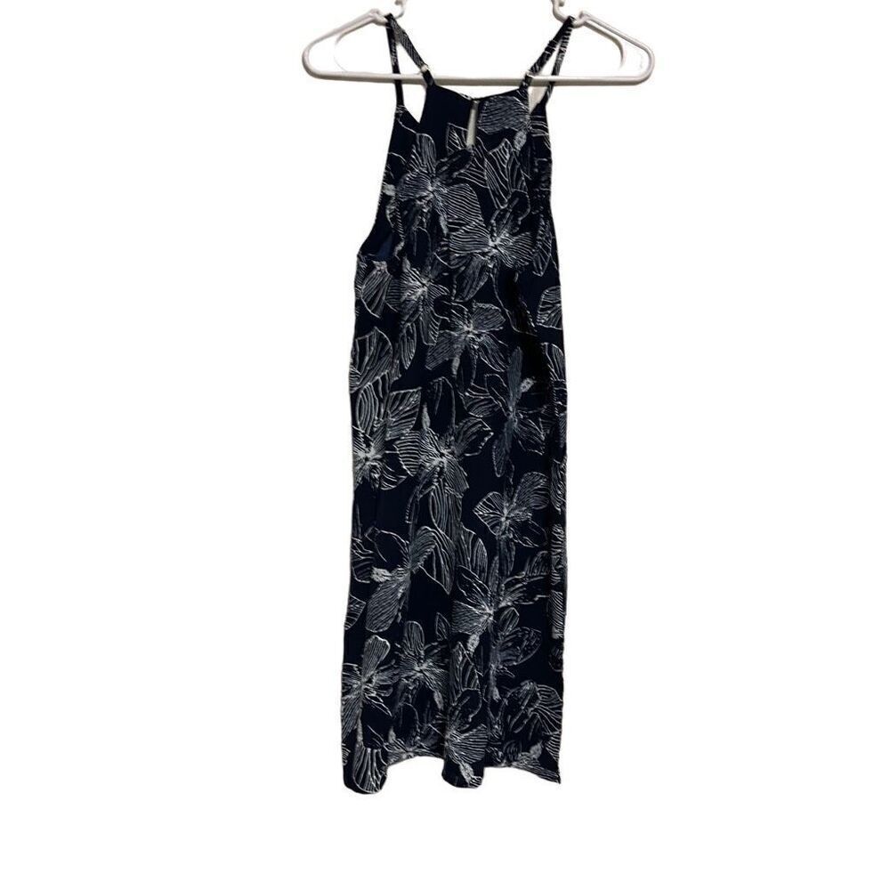 Women's Halter Floral Print Sleeveless Beach Mini Casual Dress Size Small